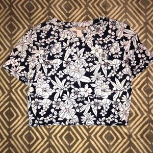 Forever 21 floral crop top